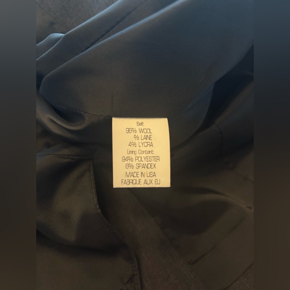 Theory Tailored Dark Grey Wool Blazer- size 12 - Picture 4 of 5